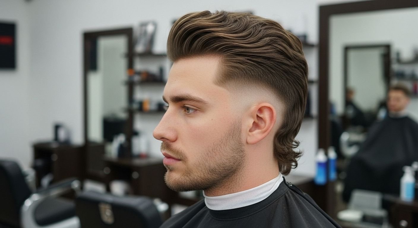 modern mullet fade